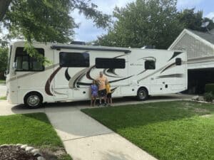 Family in front of an RV Perspective