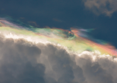 Ethereal photograph of the sky above the clouds